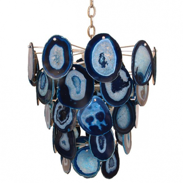 Люстра Marjorie skouras bebe chandelier Agate Синий Латунь Люстра Marjorie skouras bebe chandelier Agate Синий Латунь в Орле | Loft Concept