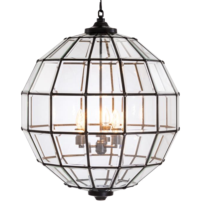 Люстра Lantern Luna Bronze L Темная бронза Прозрачный (Transparent) Люстра Lantern Luna Bronze L Темная бронза Прозрачный (Transparent) в Орле | Loft Concept