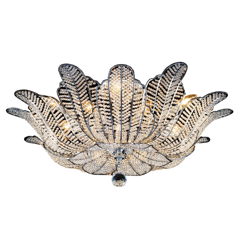 Потолочная люстра Franseza Chandelier chrome Хром Прозрачный (Transparent) Серебряный Потолочная люстра Franseza Chandelier chrome Хром Прозрачный (Transparent) Серебряный в Орле | Loft Concept