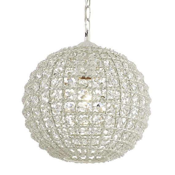 Люстра Casbah Crystal Pendant Globe Прозрачный Белый Люстра Casbah Crystal Pendant Globe Прозрачный Белый в Орле | Loft Concept