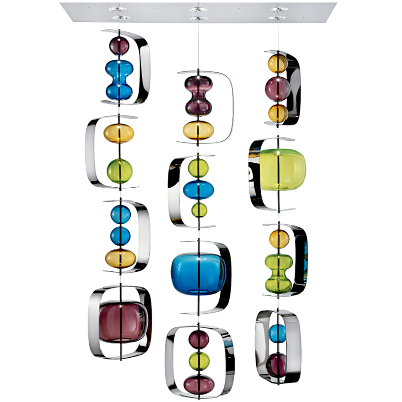 Светильник Barovier & Toso Manhattan Multi Color Мульти Хром Светильник Barovier & Toso Manhattan Multi Color Мульти Хром в Орле | Loft Concept