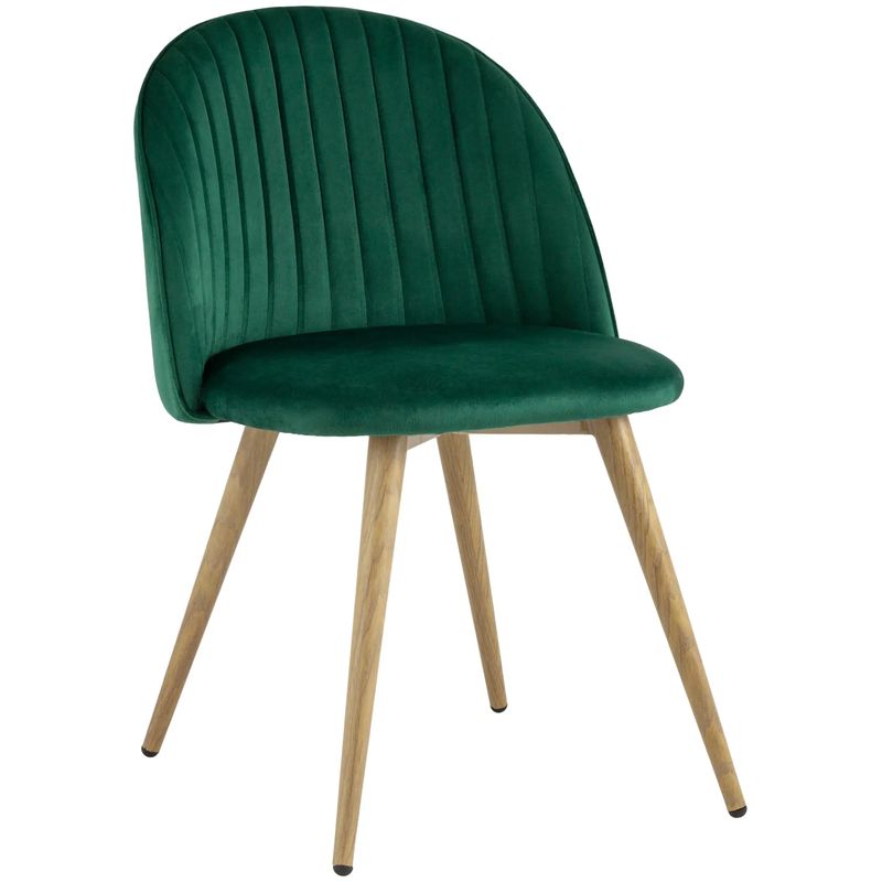 Стул Miruna Chair Изумрудно-Зеленый Велюр Изумрудный Древесина в Орле | Loft Concept 