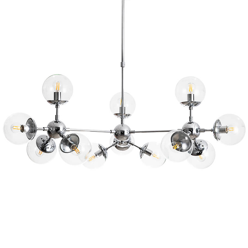 Люстра Modo Chandelier Chrome 12 Хром Прозрачный Люстра Modo Chandelier Chrome 12 Хром Прозрачный в Орле | Loft Concept