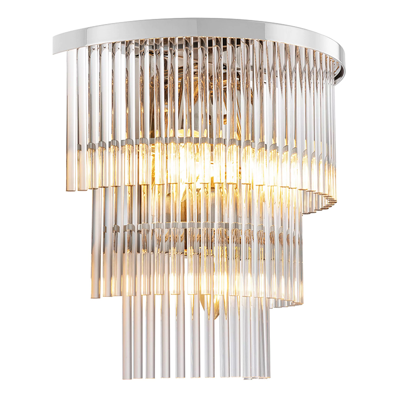 Бра Eichholtz Wall Lamp East Nickel Никель Прозрачное Стекло Бра Eichholtz Wall Lamp East Nickel Никель Прозрачное Стекло в Орле | Loft Concept