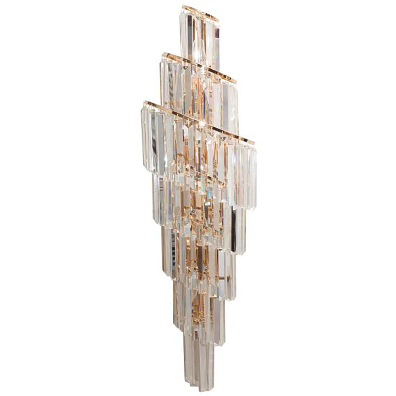 Бра Odeon Cascade Wall Lamp Right Прозрачный Золотой в Орле | Loft Concept 