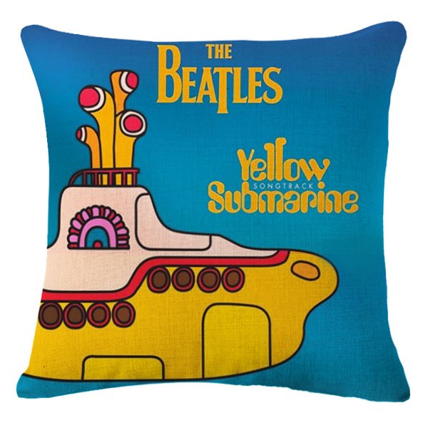 Декоративная подушка Yellow Submarine Желтый Бирюзовый Декоративная подушка Yellow Submarine Желтый Бирюзовый в Орле | Loft Concept
