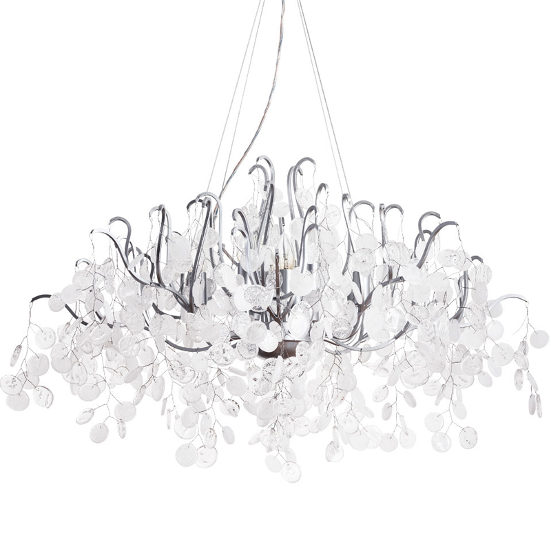 Люстра FAIRYTREE Chandelier Silver 100 Серебряный Прозрачное Стекло в Орле | Loft Concept 