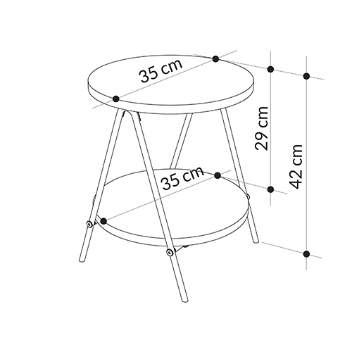 Стол приставной с 2-мя круглыми белыми столешницами ESSEL SIDE TABLE WHITE Стол приставной с 2-мя круглыми белыми столешницами ESSEL SIDE TABLE WHITE в Орле
