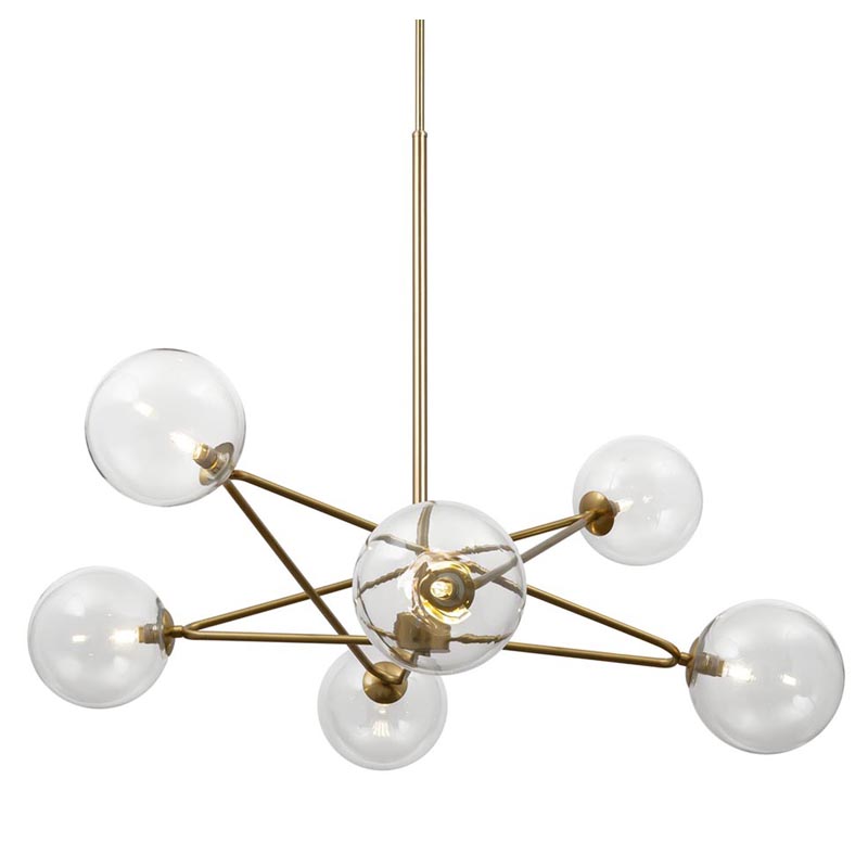 Люстра Chandelier Constellation Orbs Transparent Латунь Прозрачное Стекло Люстра Chandelier Constellation Orbs Transparent Латунь Прозрачное Стекло в Орле | Loft Concept