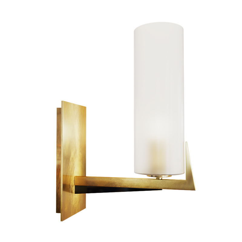 Дизайнерское бра Brass Candle Латунь Латунь Белый Дизайнерское бра Brass Candle Латунь Латунь Белый в Орле | Loft Concept