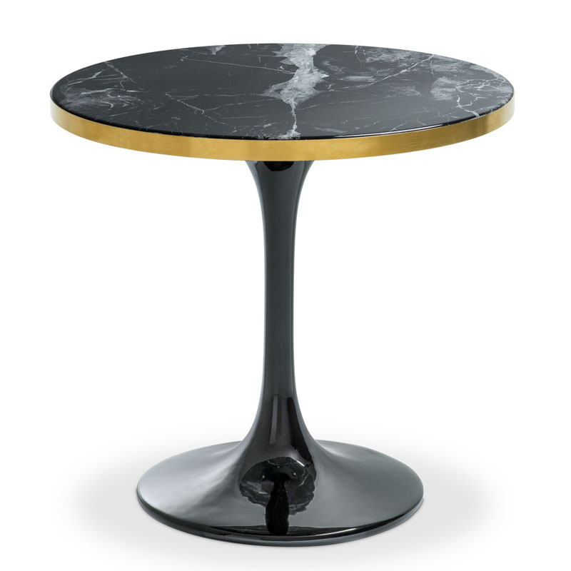 Приставной стол Eichholtz SIDE TABLE PARME Черный Мрамор Nero Приставной стол Eichholtz SIDE TABLE PARME Черный Мрамор Nero в Орле | Loft Concept