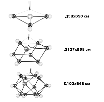 Люстра Molecule Gold Chandelier Люстра Molecule Gold Chandelier в Орле