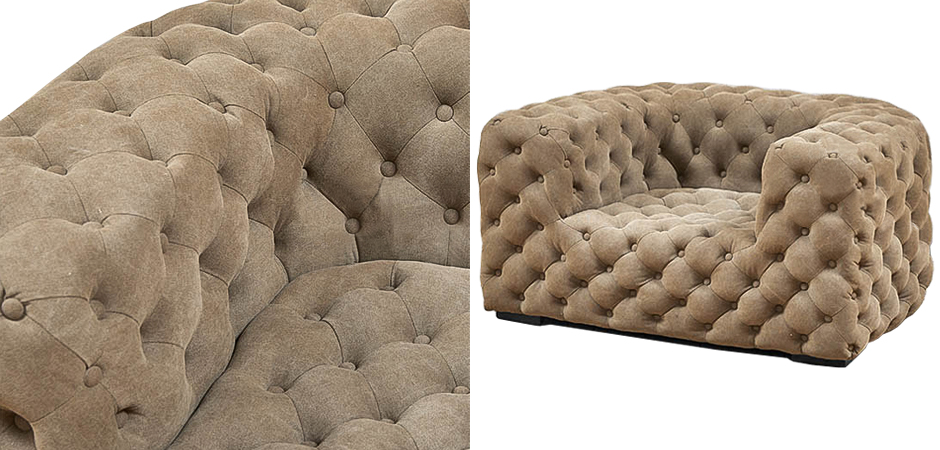 Кресло Soho Tufted Beige Armchair Кресло Soho Tufted Beige Armchair - Loft-Concept в Орле