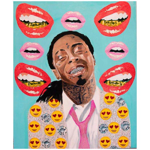 Картина Lil Wayne with Diamonds and Emoji Jacket on Grills Background Мульти Картина Lil Wayne with Diamonds and Emoji Jacket on Grills Background Мульти в Орле | Loft Concept
