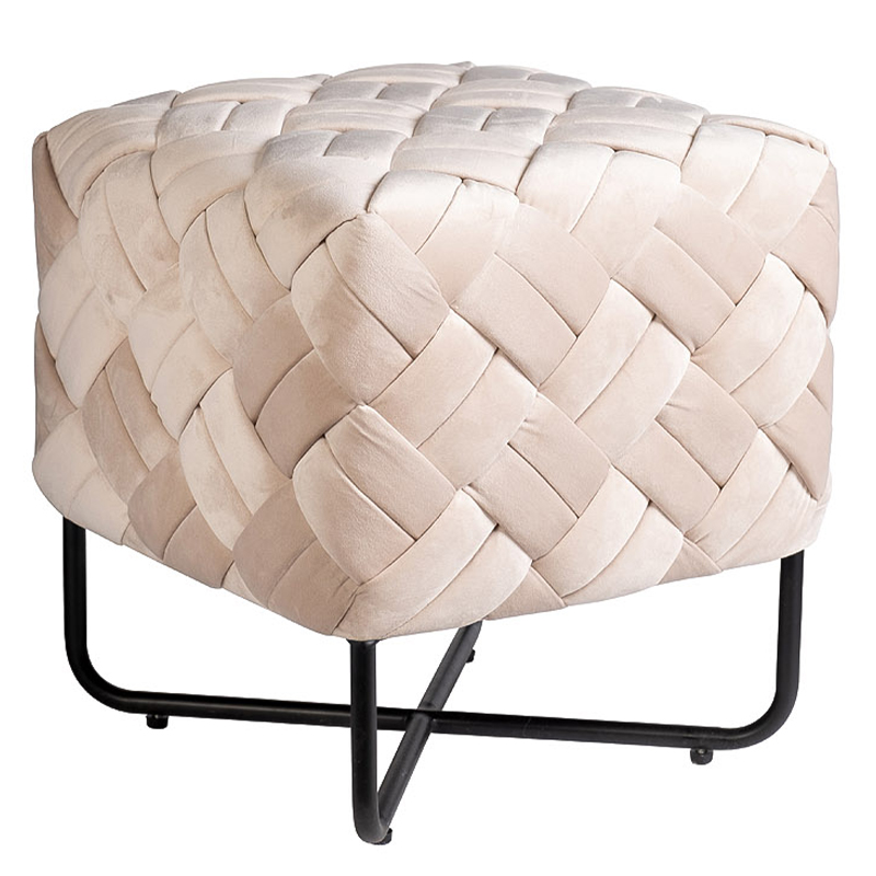 Пуф Cadice Pouf Бежевый Черный в Орле | Loft Concept 