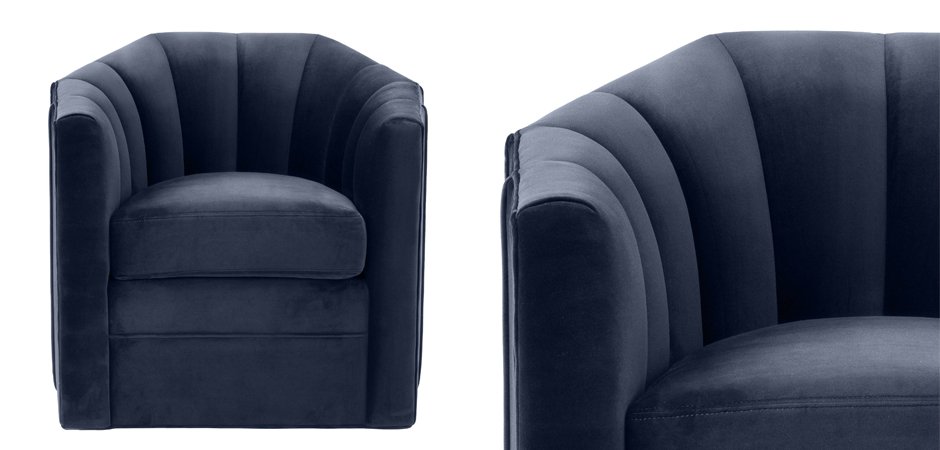 Кресло Eichholtz Chair Delancey Midnight Blue Кресло Eichholtz Chair Delancey Midnight Blue - Loft-Concept в Орле
