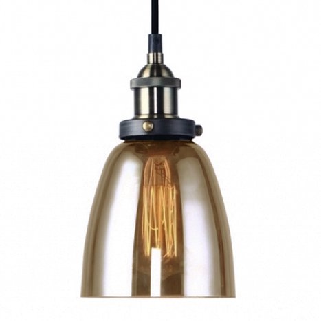 Подвесной светильник Smoke Glass Cloche Pendant Подвесной светильник Smoke Glass Cloche Pendant в Орле | Loft Concept
