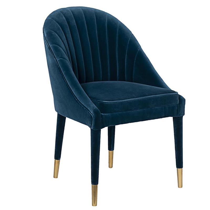 Стул Walton Chair blue velor Синий Золотой в Орле | Loft Concept 