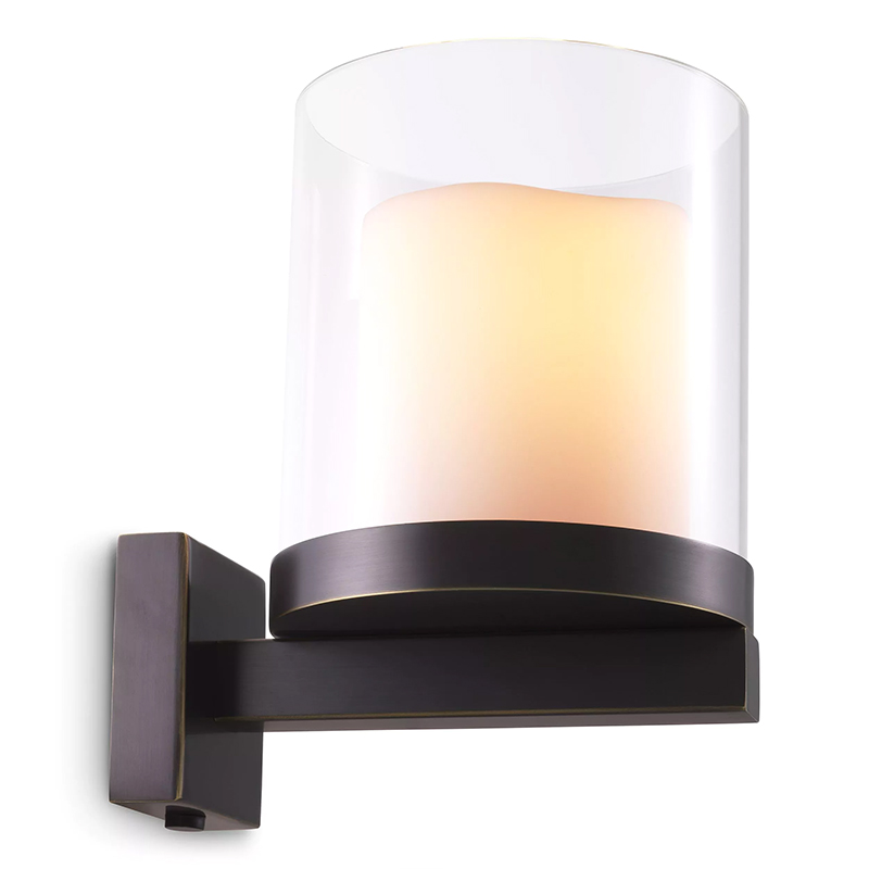 Бра Eichholtz Wall Lamp Donovan Bronze Черный Темная бронза Прозрачное Стекло Белый Бра Eichholtz Wall Lamp Donovan Bronze Черный Темная бронза Прозрачное Стекло Белый в Орле | Loft Concept