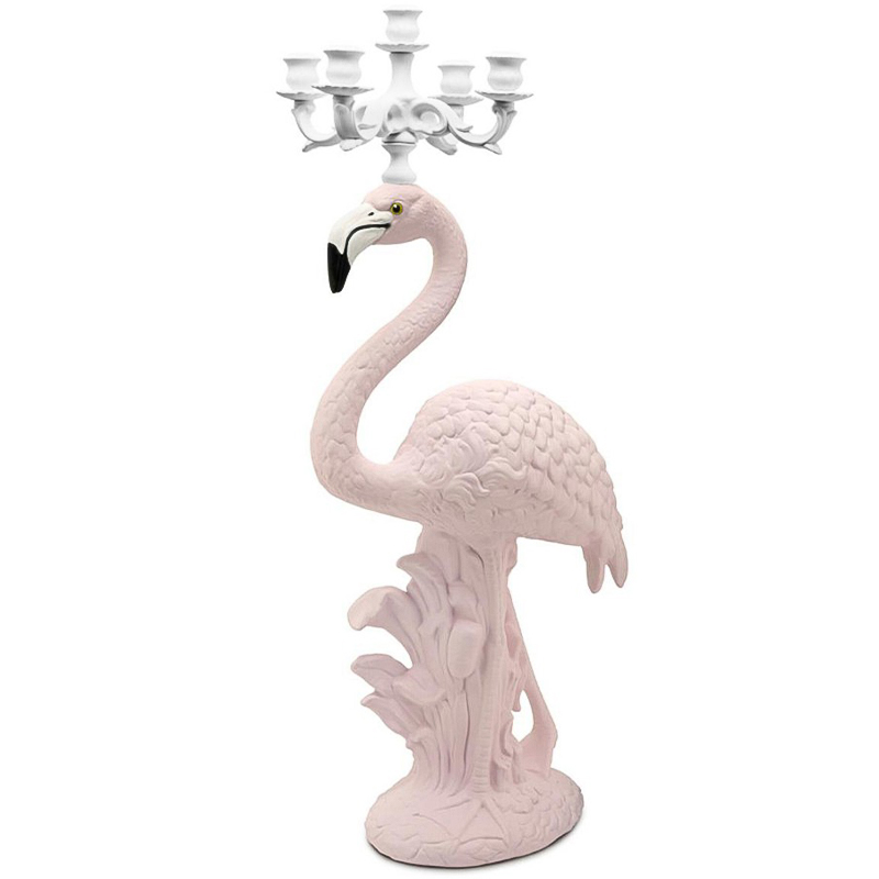 Подсвечник Candleholder Flamingo Bisc. White Pink Белый Розовый Подсвечник Candleholder Flamingo Bisc. White Pink Белый Розовый в Орле | Loft Concept