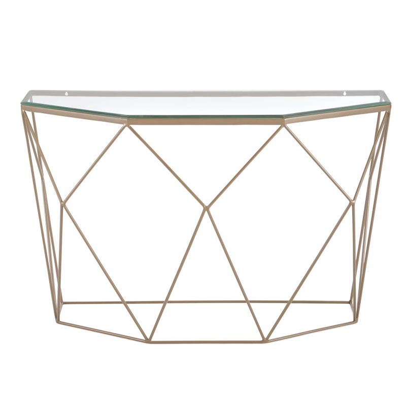 Консоль Diogo Console Прозрачный (Transparent) Винтажная латунь Консоль Diogo Console Прозрачный (Transparent) Винтажная латунь в Орле | Loft Concept