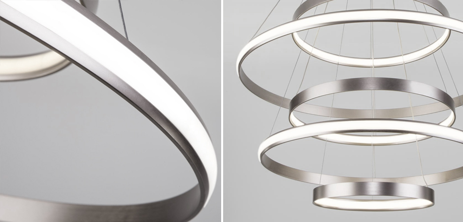 Люстра Light Ring Vertical Silver 5 колец Люстра Light Ring Vertical Silver 5 колец - Loft-Concept в Орле