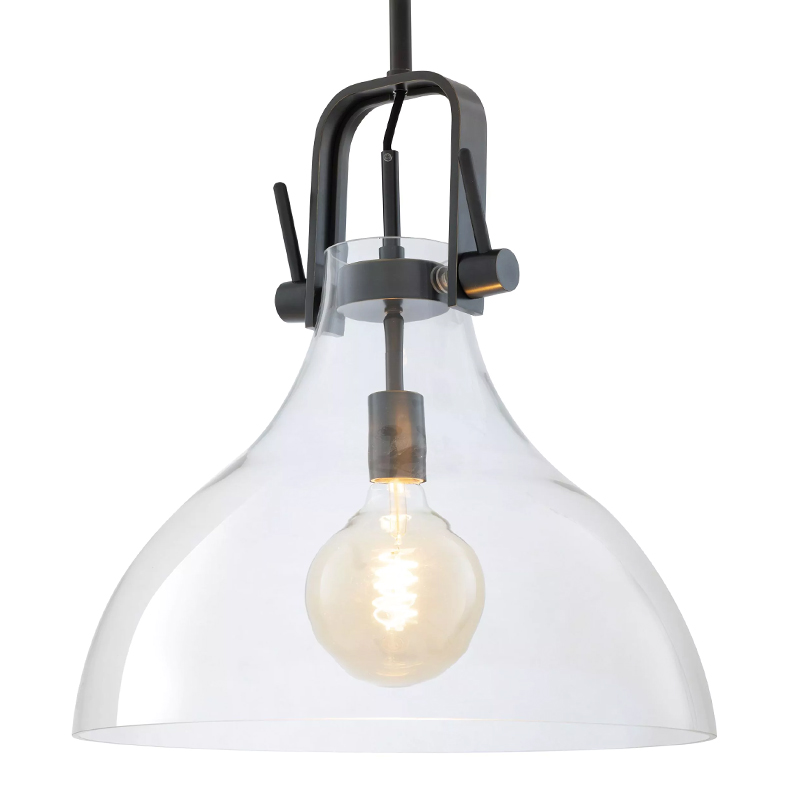 Подвесной светильник Eichholtz Lamp Connery Bronze Темная бронза Прозрачное Стекло Подвесной светильник Eichholtz Lamp Connery Bronze Темная бронза Прозрачное Стекло в Орле | Loft Concept