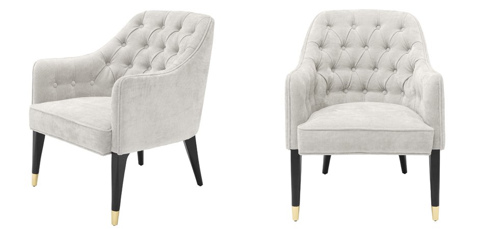 Кресло Eichholtz Chair Cyrus Sand Кресло Eichholtz Chair Cyrus Sand - Loft-Concept в Орле