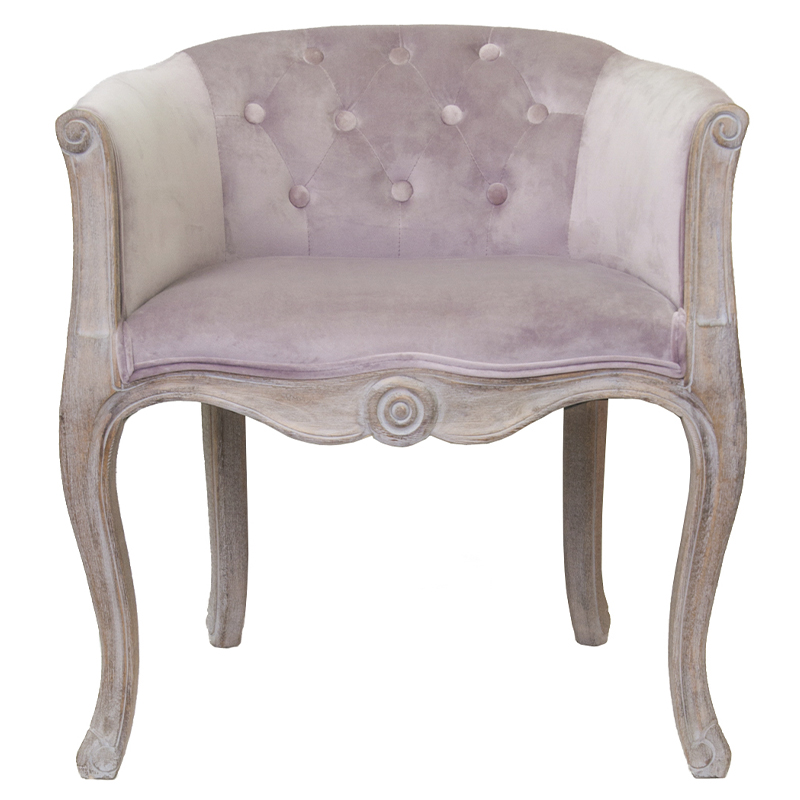 Кресло низкое в стиле прованс Розовый Велюр Louis French Armchair Розовый Серо-бежевый Кресло низкое в стиле прованс Розовый Велюр Louis French Armchair Розовый Серо-бежевый в Орле | Loft Concept