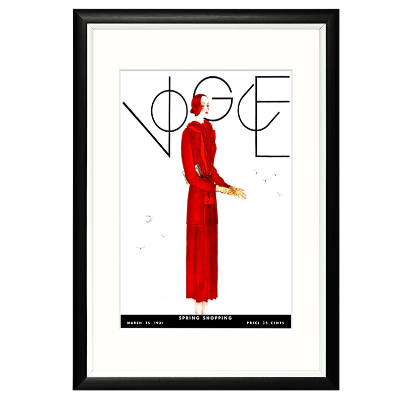 Постер Vogue March 1931 Черный Белый Красный Постер Vogue March 1931 Черный Белый Красный в Орле | Loft Concept