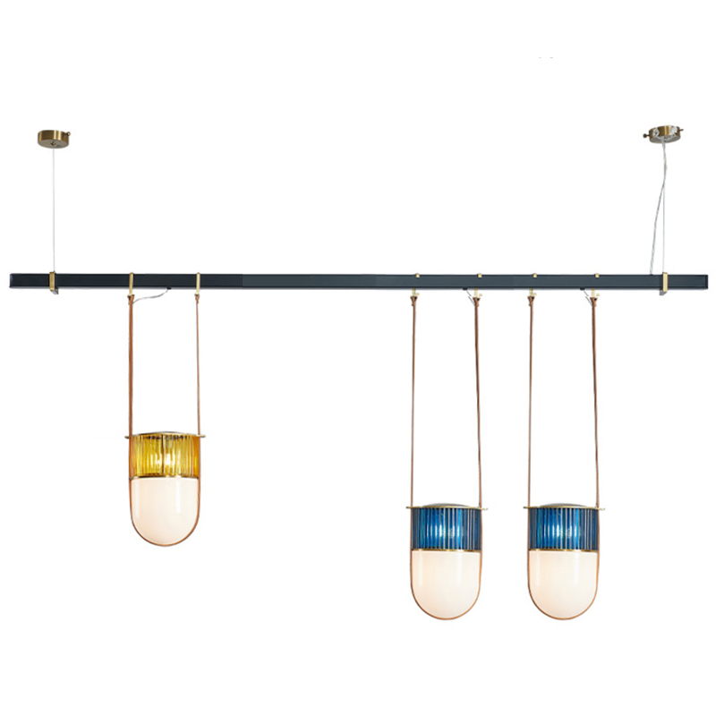 Dario Chandelier line Черный Синий Желтый Зеленый Dario Chandelier line Черный Синий Желтый Зеленый в Орле | Loft Concept
