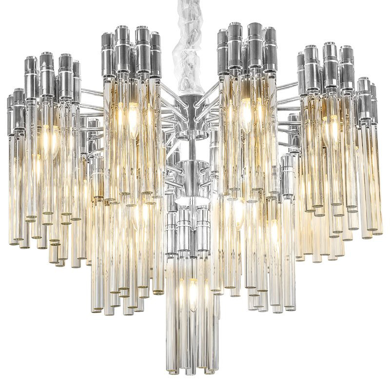 Люстра Contemporary Chandelier Crystal Silver Прозрачное Стекло Серебряный Люстра Contemporary Chandelier Crystal Silver Прозрачное Стекло Серебряный в Орле | Loft Concept