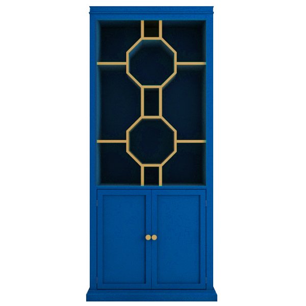 Стеллаж Art Deco Vitrine Синий Стеллаж Art Deco Vitrine Синий в Орле | Loft Concept
