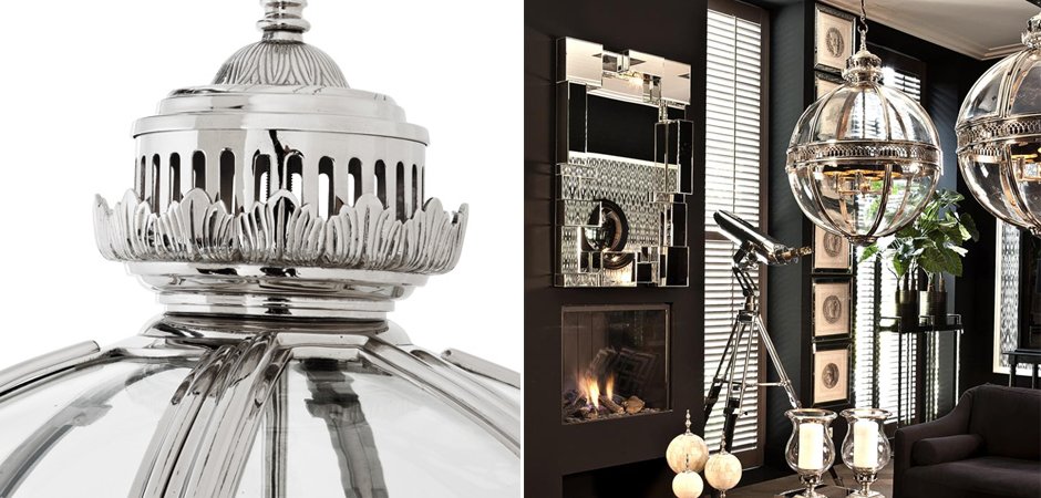 Люстра Lantern Residential Nickel L - Loft-Concept в Орле