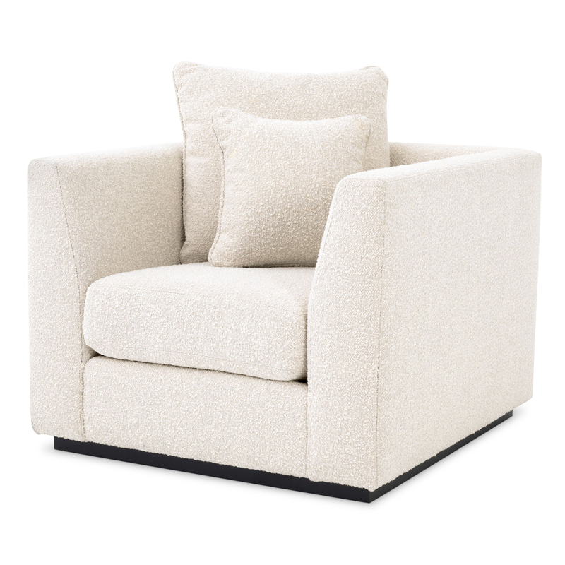 Кресло Eichholtz Chair Taylor Boucle cream Кремовый Черный Кресло Eichholtz Chair Taylor Boucle cream Кремовый Черный в Орле | Loft Concept