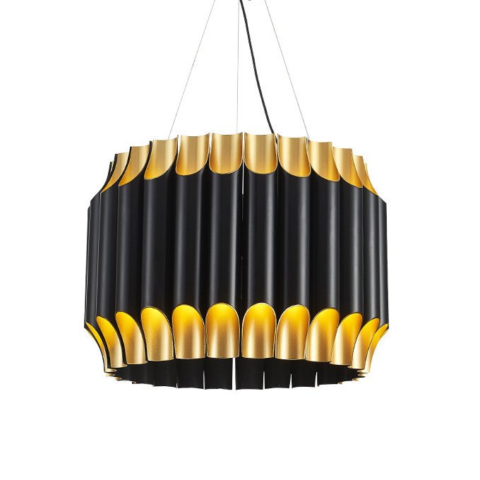 Люстра GALLIANO ROUND SUSPENSION LIGHT by DELIGHTFULL Black Золотой Черный Люстра GALLIANO ROUND SUSPENSION LIGHT by DELIGHTFULL Black Золотой Черный в Орле | Loft Concept