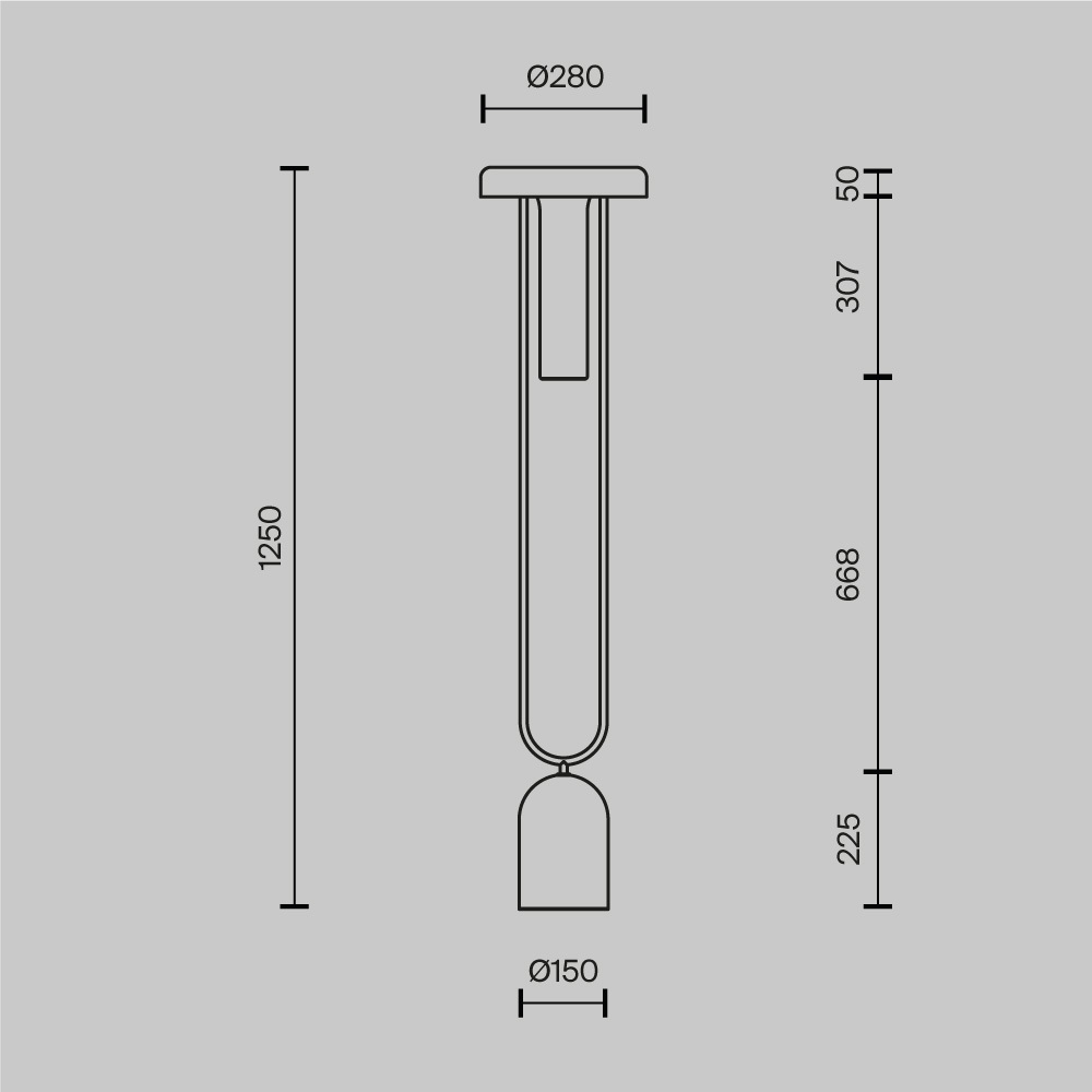 Напольный торшер светодионый Ikebana 3000К 24Вт в Орле
