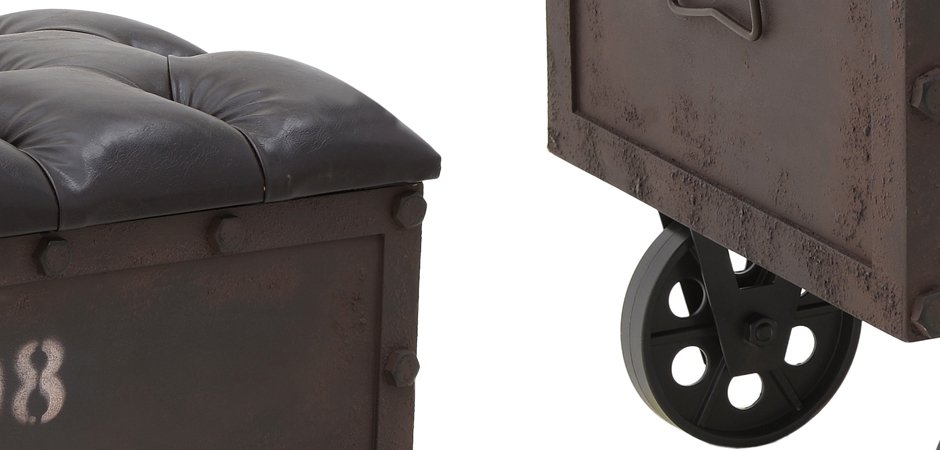 Пуф-бокс Loft Industrial Wheel Пуф-бокс Loft Industrial Wheel - Loft-Concept в Орле