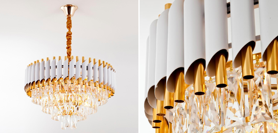 Круглая многоярусная люстра Empire Crystal Gold Круглая многоярусная люстра Empire Crystal Gold - Loft-Concept в Орле