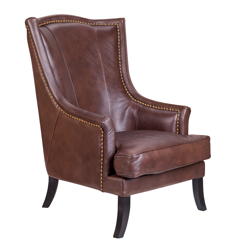 Кресло Gregoir Armchair light натуральная кожа Коричневый винтаж Кресло Gregoir Armchair light натуральная кожа Коричневый винтаж в Орле | Loft Concept