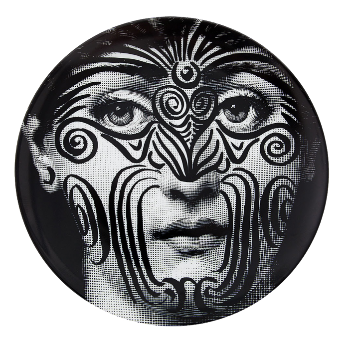 Декоративная тарелка Fornasetti 009 Черный Декоративная тарелка Fornasetti 009 Черный в Орле | Loft Concept