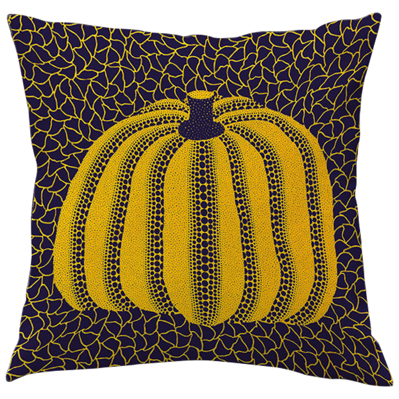Декоративная подушка Yayoi Kusama Pumpkin Yellow Черный Желтый Декоративная подушка Yayoi Kusama Pumpkin Yellow Черный Желтый в Орле | Loft Concept