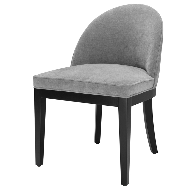 Стул Eichholtz Dining Chair Fallon grey Серый Черный Стул Eichholtz Dining Chair Fallon grey Серый Черный в Орле | Loft Concept