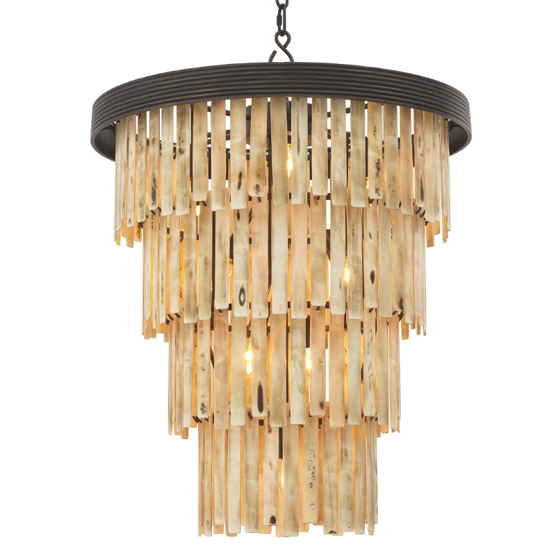 Люстра Eichholtz Chandelier Arizona L Темная бронза Бежевый Люстра Eichholtz Chandelier Arizona L Темная бронза Бежевый в Орле | Loft Concept
