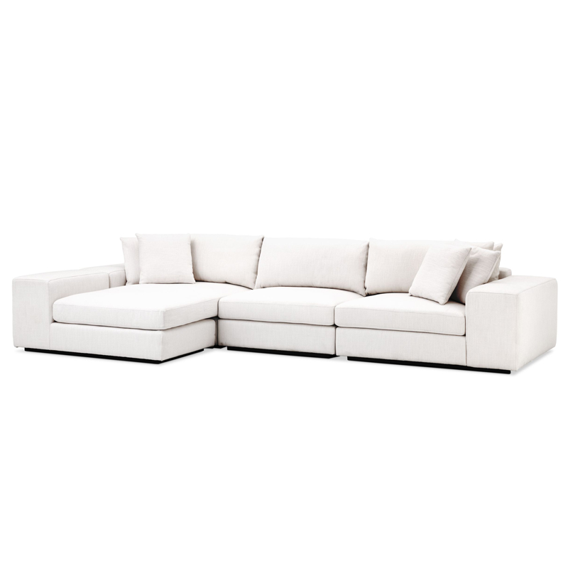 Диван Eichholtz Sofa Vista Grande Lounge white Белый Черный Диван Eichholtz Sofa Vista Grande Lounge white Белый Черный в Орле | Loft Concept
