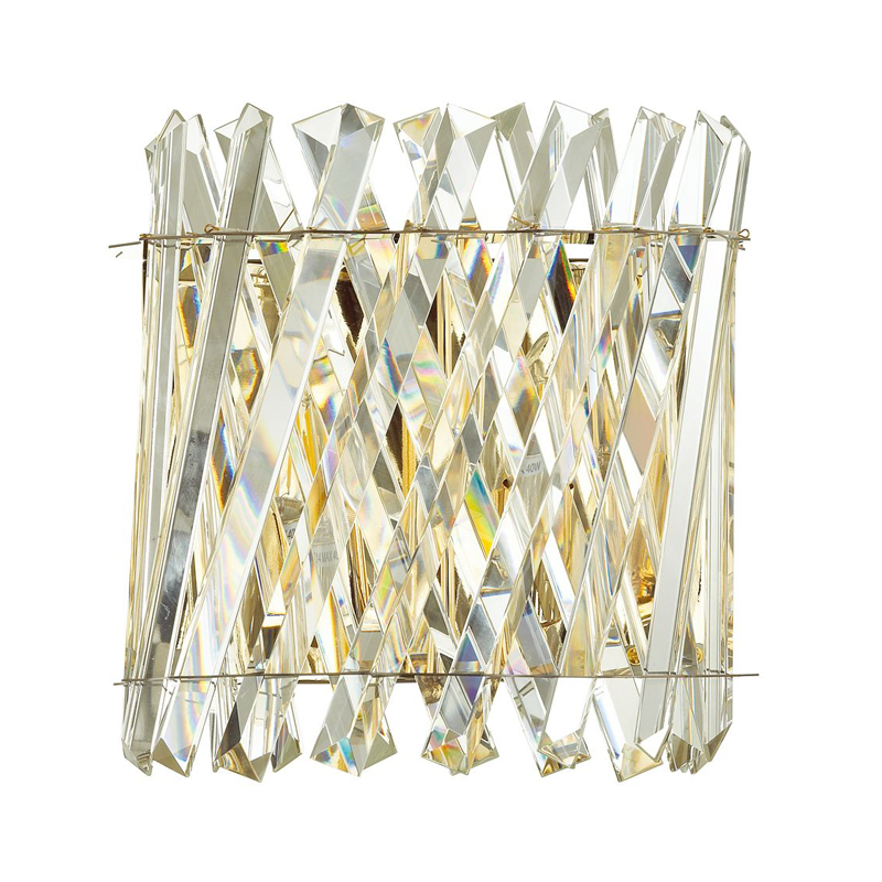 Бра Crystal Crossed Stripes Gold Золотой Бра Crystal Crossed Stripes Gold Золотой в Орле | Loft Concept