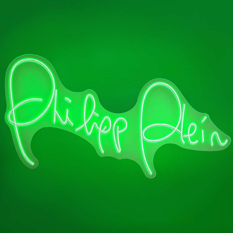 Неоновая настенная лампа Neon Philipp Plein Белый Зеленый Неоновая настенная лампа Neon Philipp Plein Белый Зеленый в Орле | Loft Concept