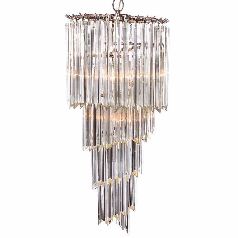 Люстра Odeon Chandelier Helix Clear 42 Хром Прозрачное Стекло Люстра Odeon Chandelier Helix Clear 42 Хром Прозрачное Стекло в Орле | Loft Concept