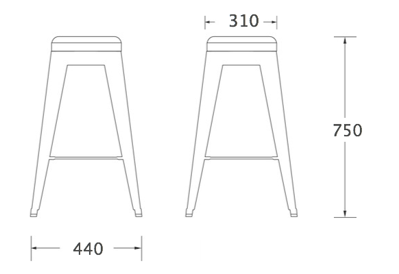 Барный стул Tolix Bar Stool 75 Барный стул Tolix Bar Stool 75 в Орле