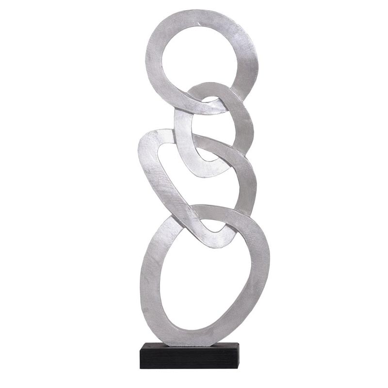 Статуэтка Anillos Statuette silver II Серебряный Черный Статуэтка Anillos Statuette silver II Серебряный Черный в Орле | Loft Concept